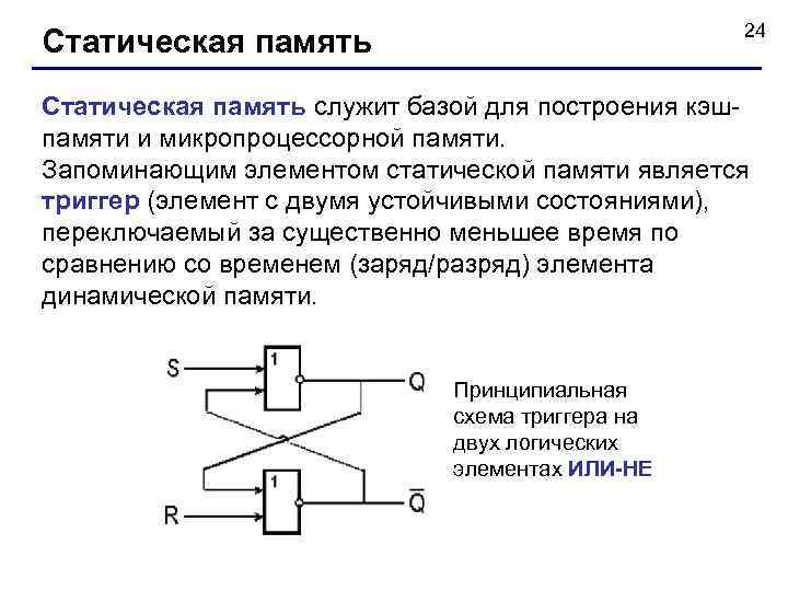 Статическая схема это