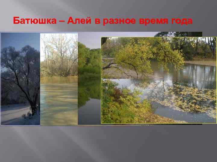 Батюшка – Алей в разное время года 