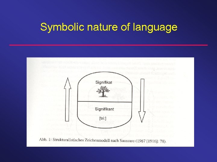 Symbolic nature of language 