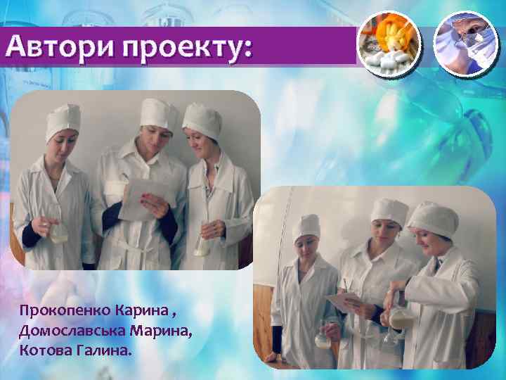 Автори проекту: Прокопенко Карина , Домославська Марина, Котова Галина. 