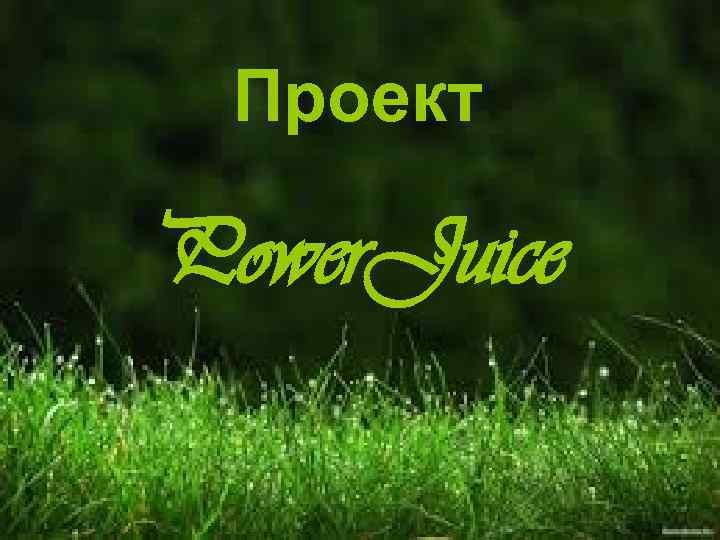 Проект Power. Juice 