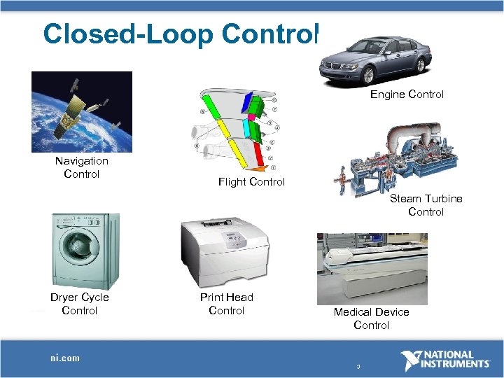 Closed-Loop Control Engine Control Navigation Control Flight Control Steam Turbine Control Dryer Cycle Control