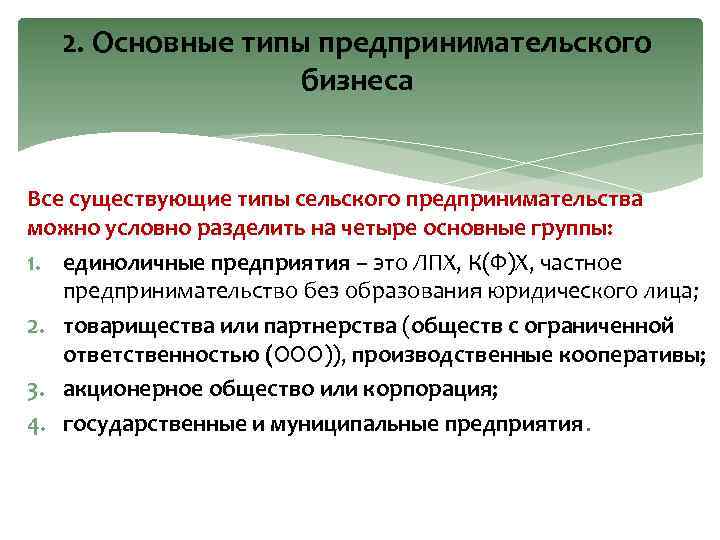 Предпринимательская деятельность без образования юридического лица