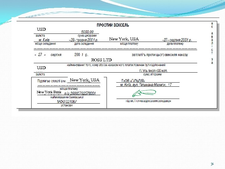 USD New York, USA ROSS LTD USD New York, USA New York Bank 31