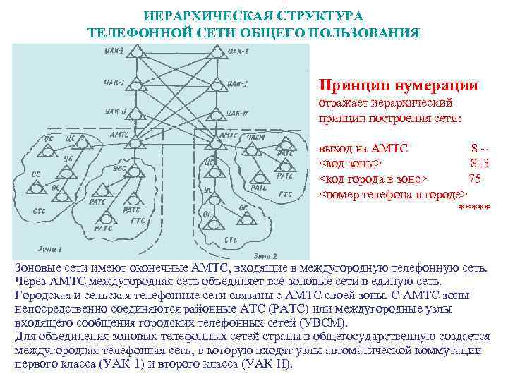 Структурно иерархическая схема гтс зп состоит из уровней