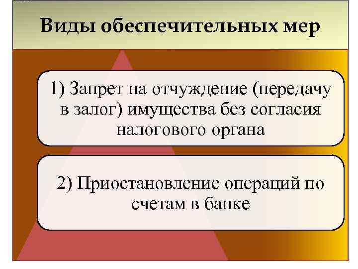 Обеспечительные меры это. Обеспечительные меры налогового органа. Виды обеспечительных мер. Обеспечительные меры НК РФ. Виды обеспечительных мер налоговое право.