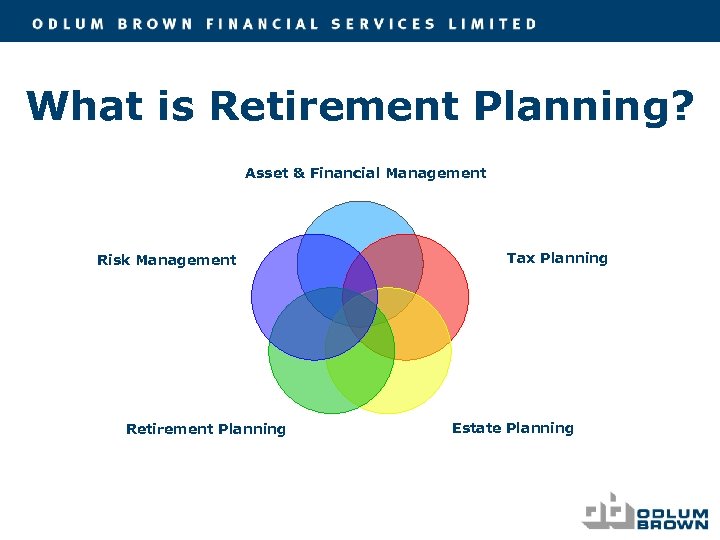 What is Retirement Planning? Asset & Financial Management Risk Management Retirement Planning Tax Planning