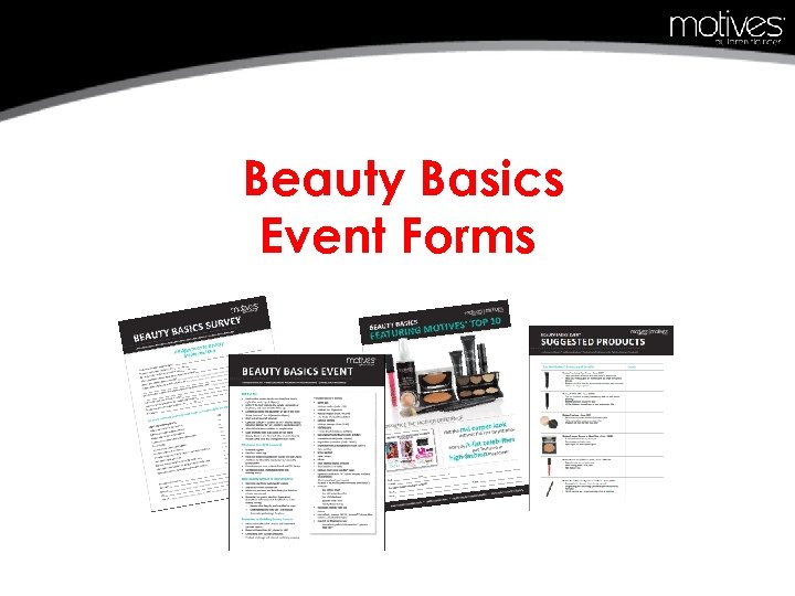 Beauty Basics Event Forms 