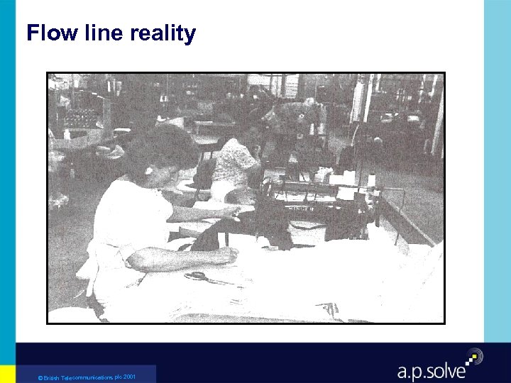 Flow line reality © British Telecommunications plc 2001 