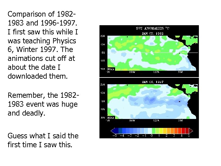 Comparison of 19821983 and 1996 -1997. I first saw this while I was teaching