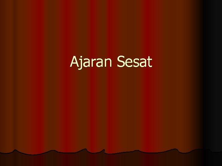 Ajaran Sesat 