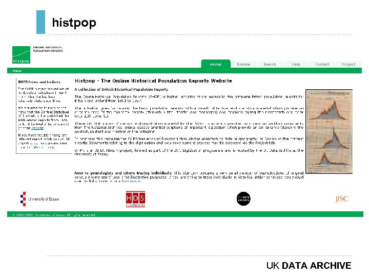 histpop ………………………………………………………………. . ……………………………………………………………………………. . … UK DATA ARCHIVE 