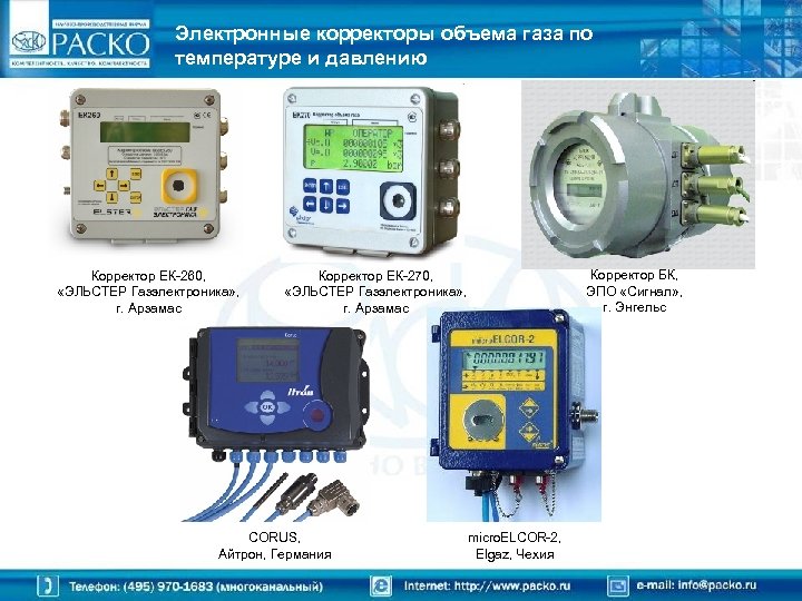 Электронные корректоры объема газа по температуре и давлению Корректор ЕК-260, «ЭЛЬСТЕР Газэлектроника» , г.