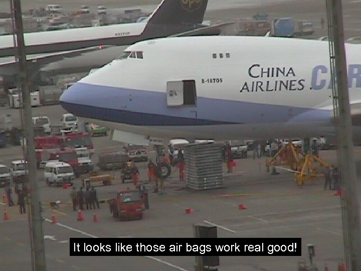 It looks like those air bags work real good! 