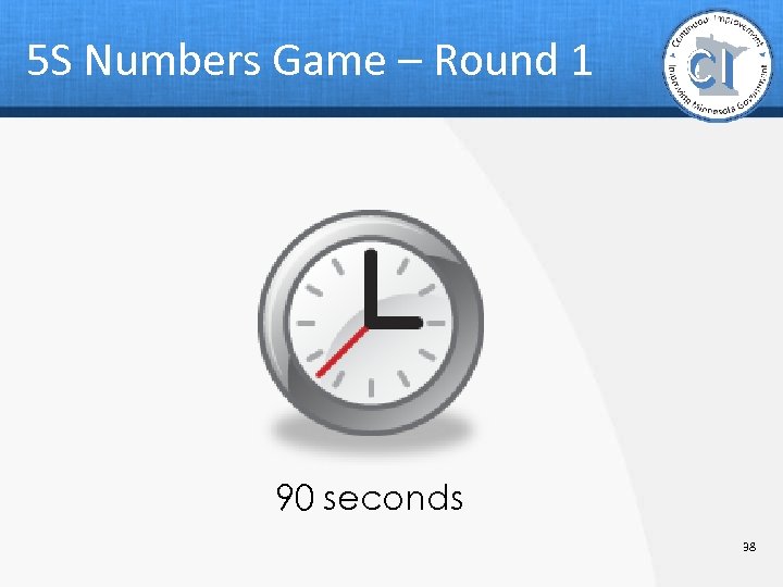 5 S Numbers Game – Round 1 90 seconds 38 