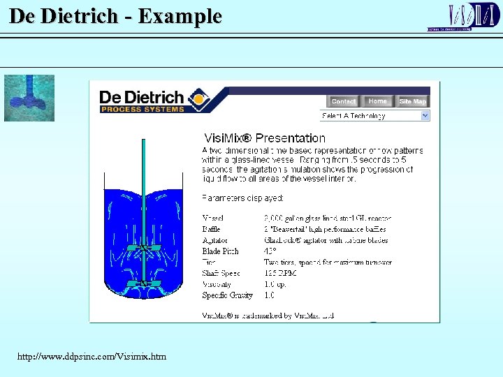 De Dietrich - Example http: //www. ddpsinc. com/Visimix. htm 