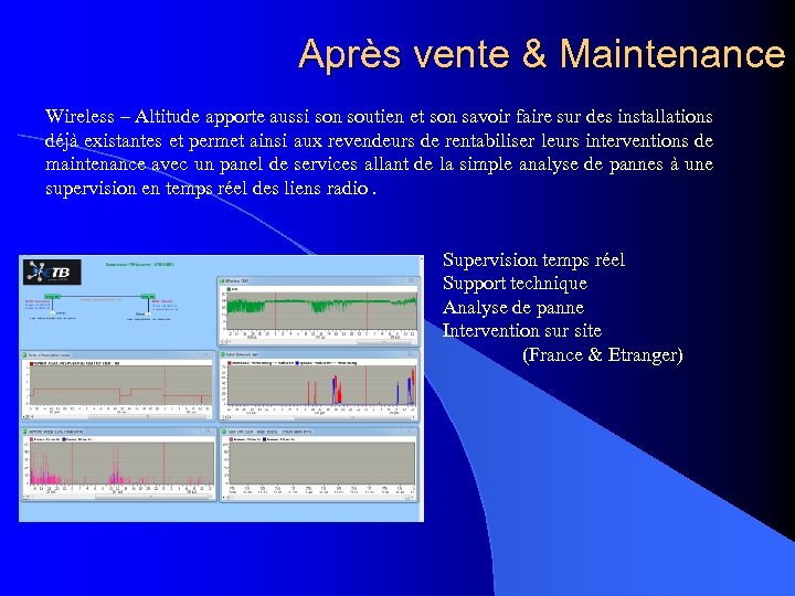 Après vente & Maintenance Wireless – Altitude apporte aussi son soutien et son savoir