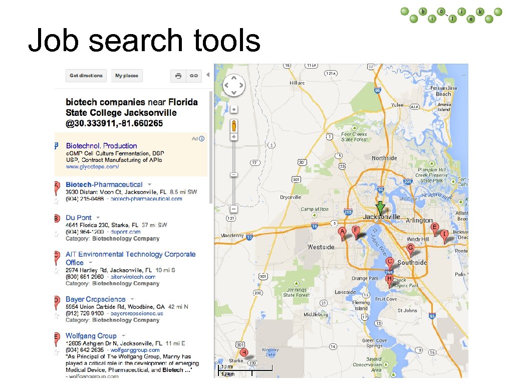 Job search tools 