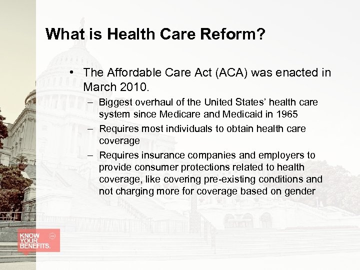 What Does Health Care Reform Mean For You