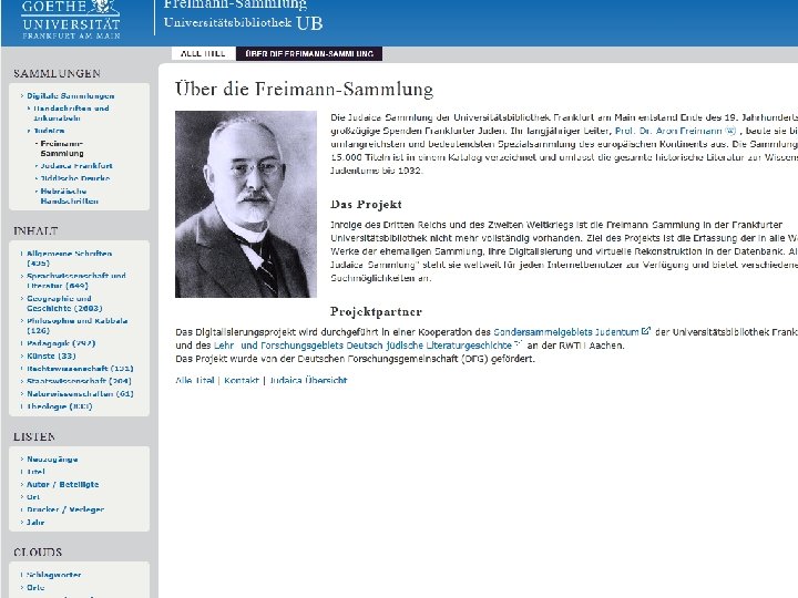 Dr. Rachel Heuberger, Judaica Abteilung, Universitätsbibliothek Frankfurt am Main 17 