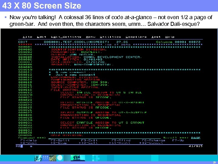 IBM Software Size 43 X 80 Screen Group | Rational software § Now you're