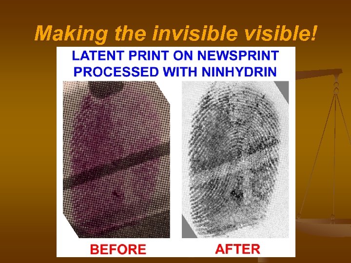 Making the invisible! 