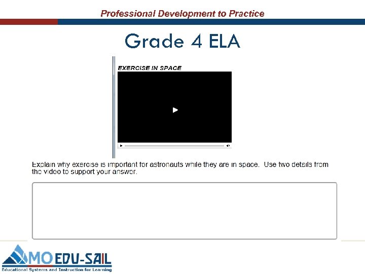 Professional Development to Practice Grade 4 ELA 