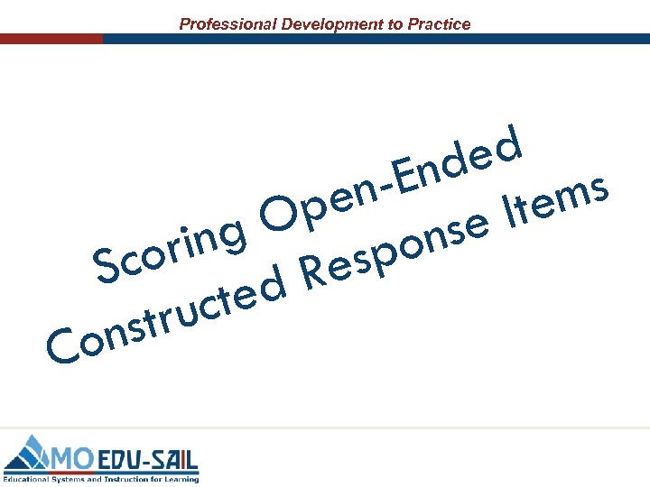 Professional Development to Practice ed End ems npe It O se g on rin