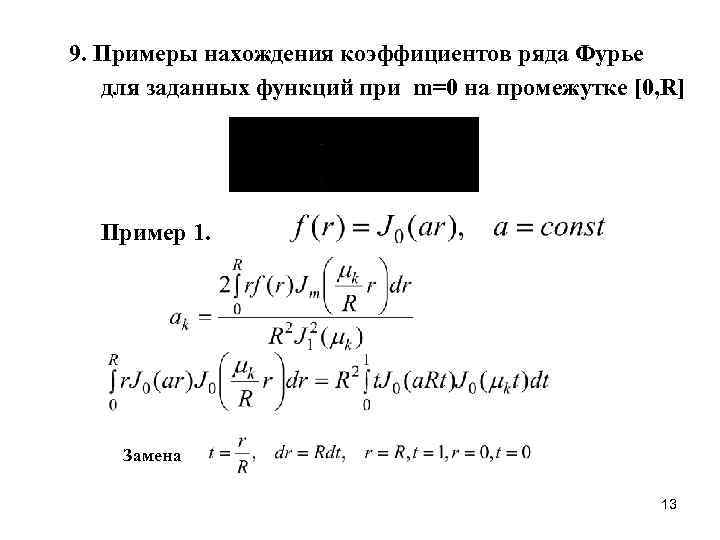 Коэффициенты фурье функции