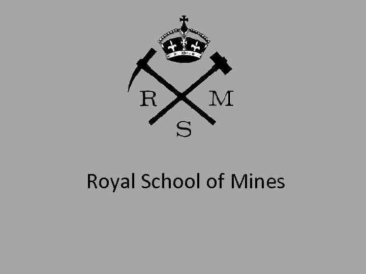 Royal School of Mines 