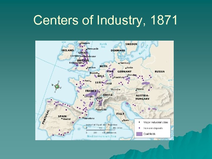 Centers of Industry, 1871 