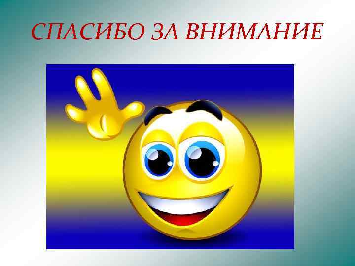 СПАСИБО ЗА ВНИМАНИЕ 