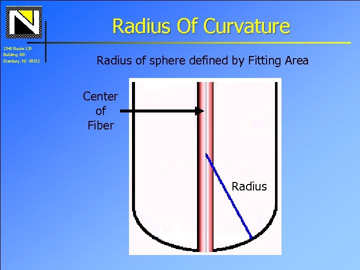 Radius Of Curvature 2540 Route 130 Building 100 Cranbury, NJ 08512 Radius of sphere