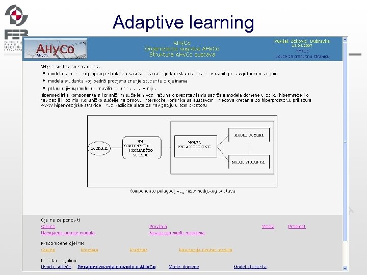 Adaptive learning 
