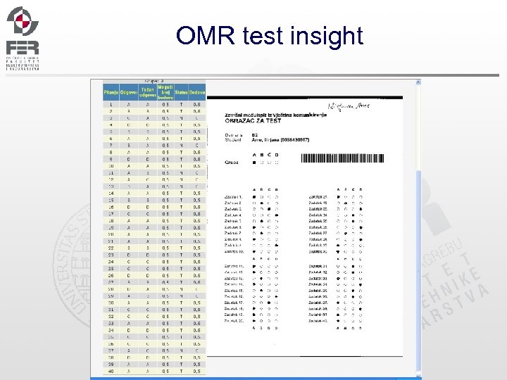 OMR test insight 