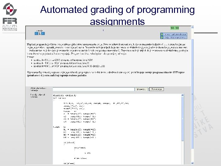 Automated grading of programming assignments 