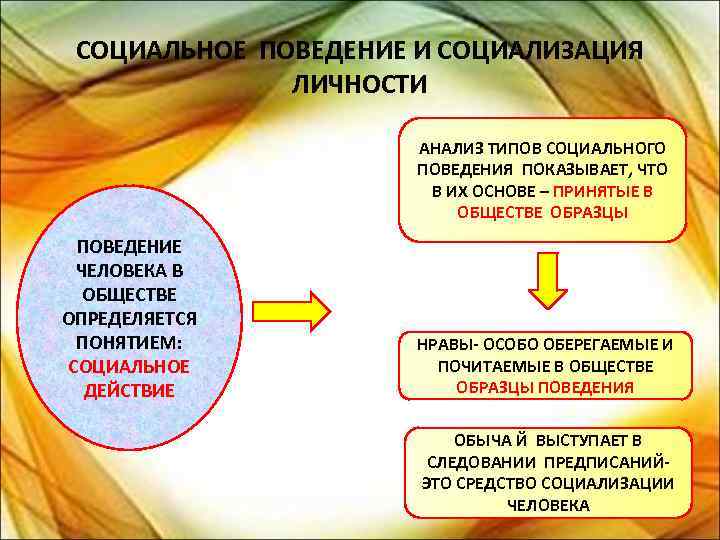 СОЦИАЛЬНОЕ ПОВЕДЕНИЕ И СОЦИАЛИЗАЦИЯ ЛИЧНОСТИ АНАЛИЗ ТИПОВ СОЦИАЛЬНОГО ПОВЕДЕНИЯ ПОКАЗЫВАЕТ, ЧТО В ИХ ОСНОВЕ