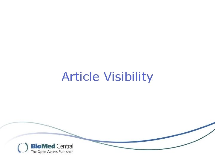 Article Visibility 