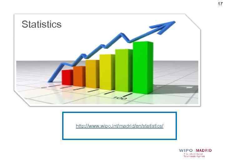 17 Statistics http: //www. wipo. int/madrid/en/statistics/ 