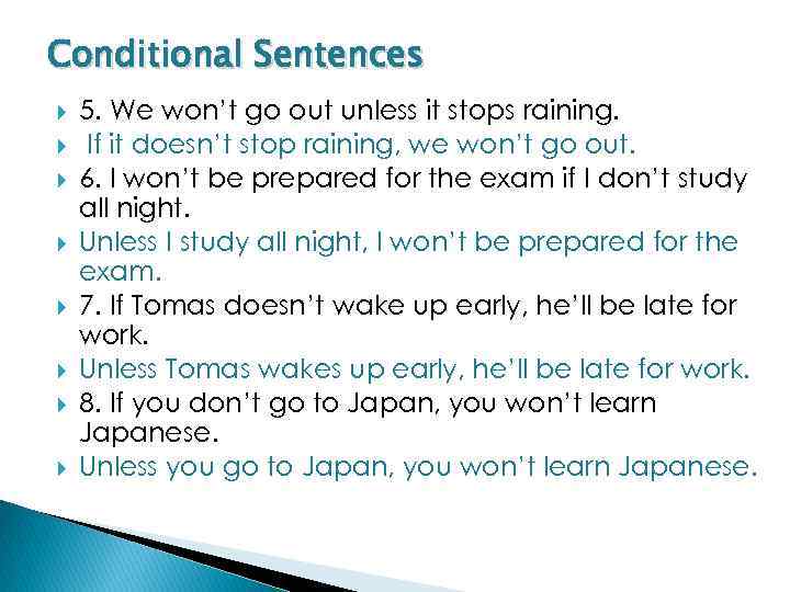 conditional-sentences-1-st-bachillerato-exercises-m-reig