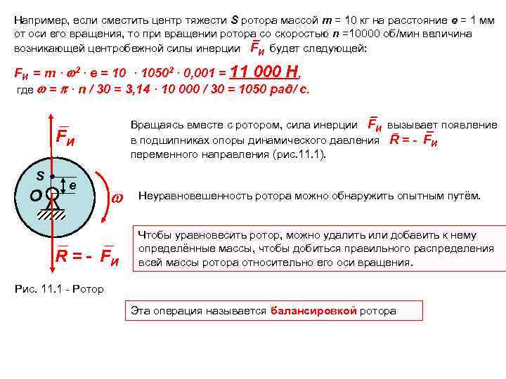 Момент вращение ротора