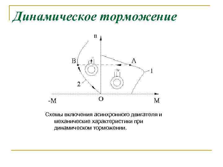 Торможение двигателя постоянным током схема