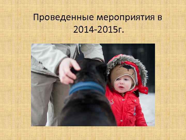 Проведенные мероприятия в 2014 -2015 г. 