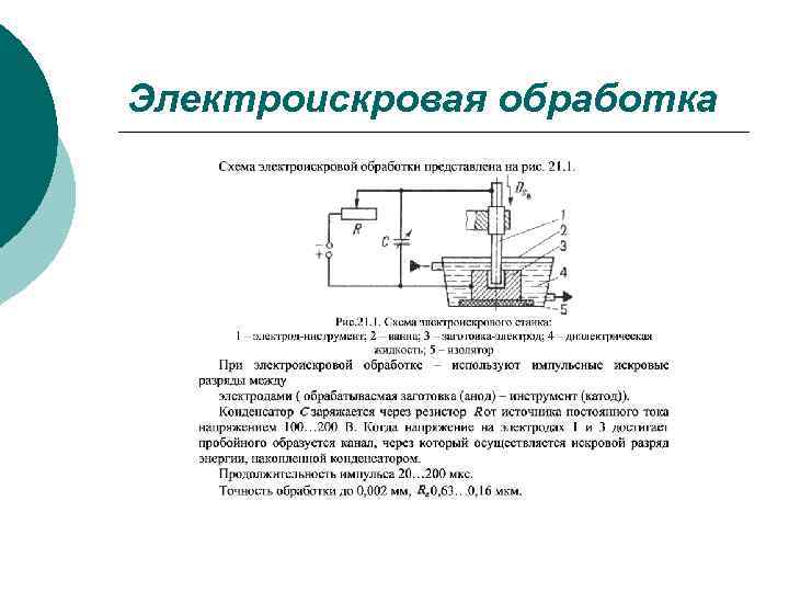 Электроискровая обработка 