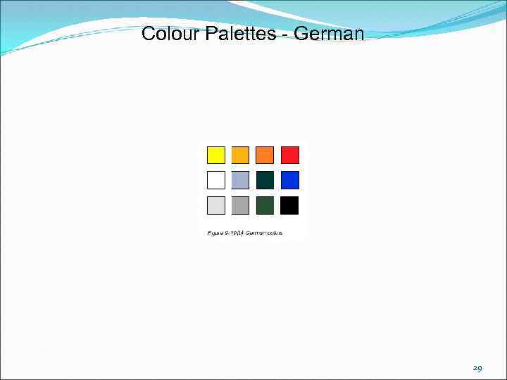 Colour Palettes - German 29 
