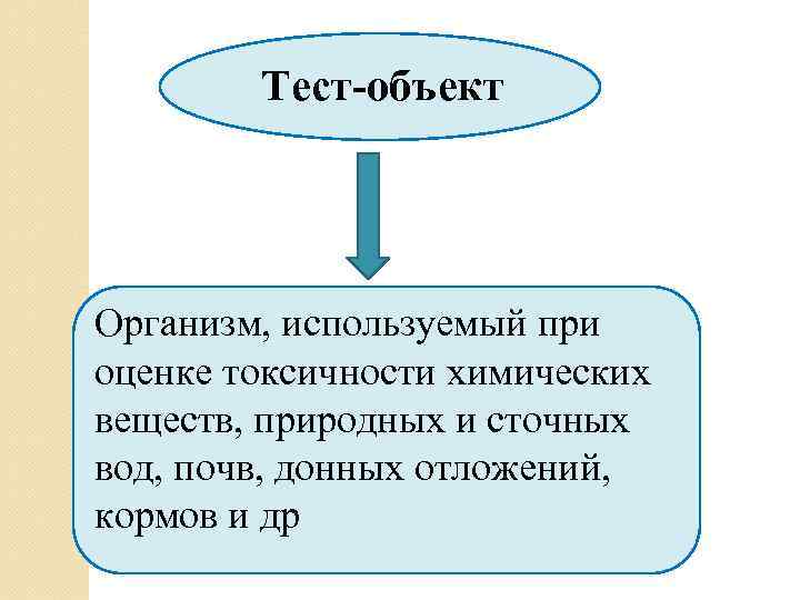 Тест-объект Организм, используемый при оценке токсичности химических веществ, природных и сточных вод, почв, донных