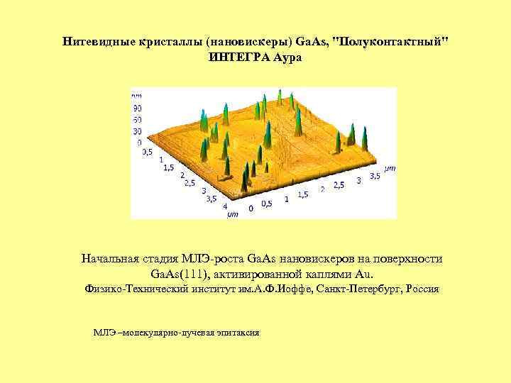 Нитевидные кристаллы (нановискеры) Ga. As, 