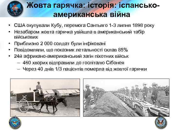 Жовта гарячка: історія: іспанськоамериканська війна • США окупували Кубу, перемога Сантьяго 1 -3 липня