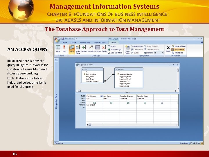 Management Information Systems CHAPTER 6: FOUNDATIONS OF BUSINESS INTELLIGENCE: DATABASES AND INFORMATION MANAGEMENT The