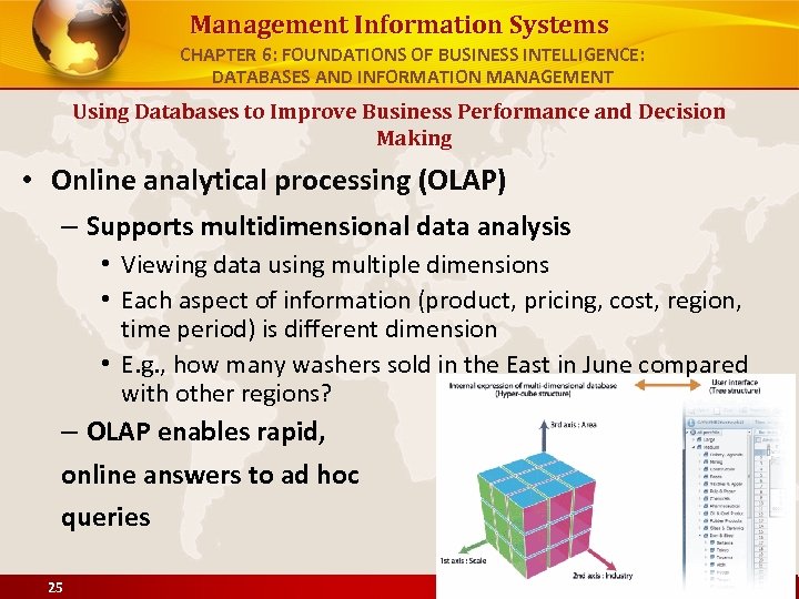 Management Information Systems CHAPTER 6: FOUNDATIONS OF BUSINESS INTELLIGENCE: DATABASES AND INFORMATION MANAGEMENT Using